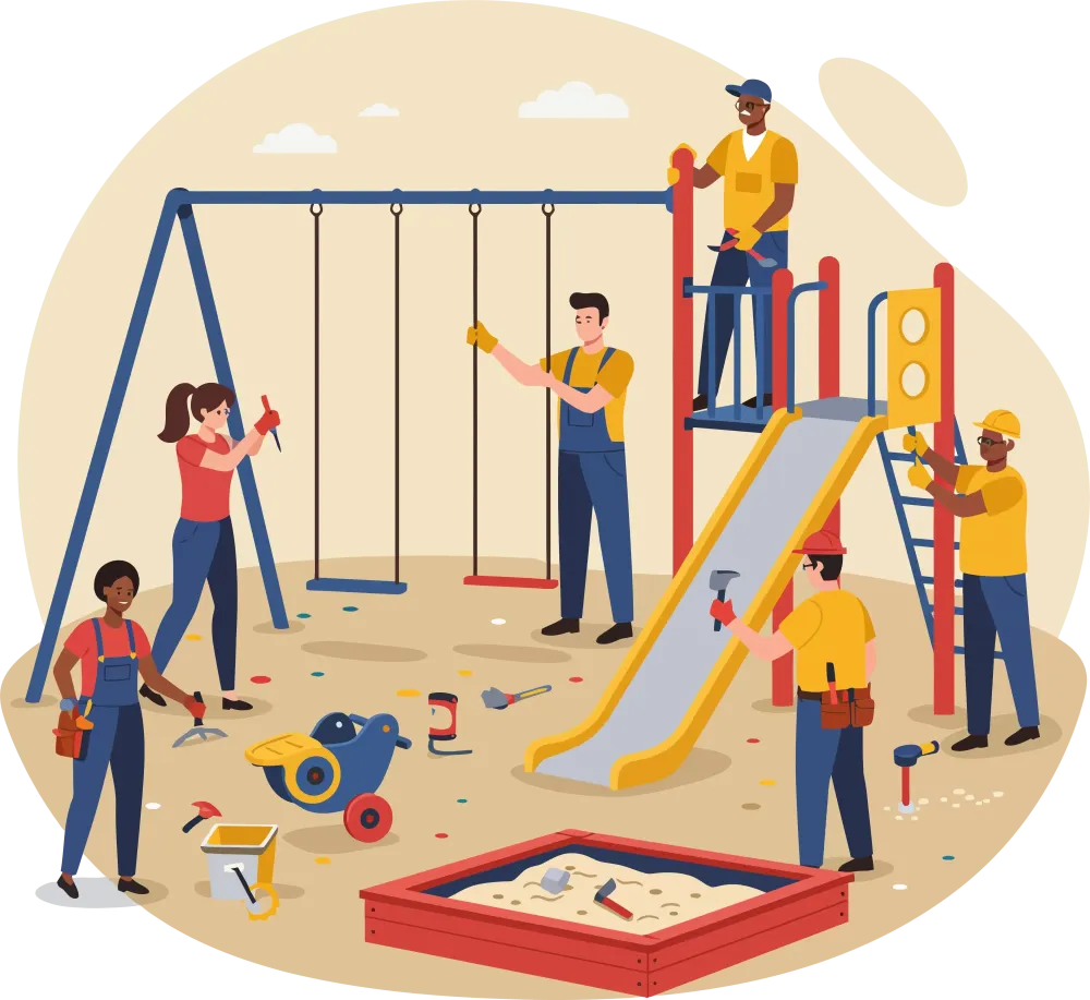 illustration - inspection aire de jeux